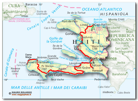 mappa haiti